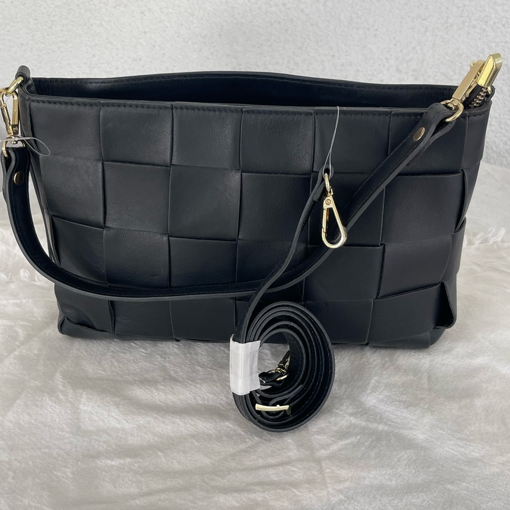 ANNA PAOLA black handbag, made in Italy 🇮🇹, new with tags